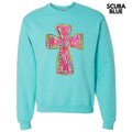 Glitz Pink Cross Sweatshirt