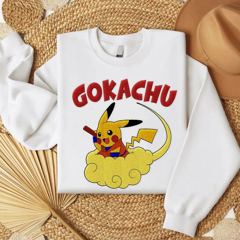 Gokachu Embroidered Shirt, Anime Embr