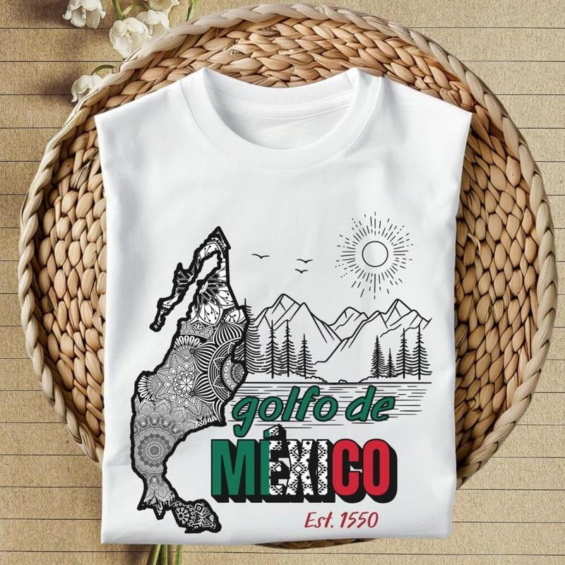 Golfo de Mexico Mandela unisex t-shirt, Gulf of Mexico tshirts, mexican pride gift, gulf beaches, gulf coast, mandela art tee