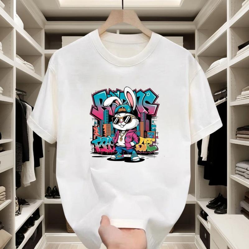 Graffiti - inspired Street Tee | Cool Bunny Graphic for Urban Adventures