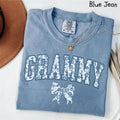 Grammy Shirt, Blue Ribbon Shirt, Mothers Day Gift, Girly Aesthetic Gift For Grandma, Cute Bow Shirt, Chinoiserie Shirt