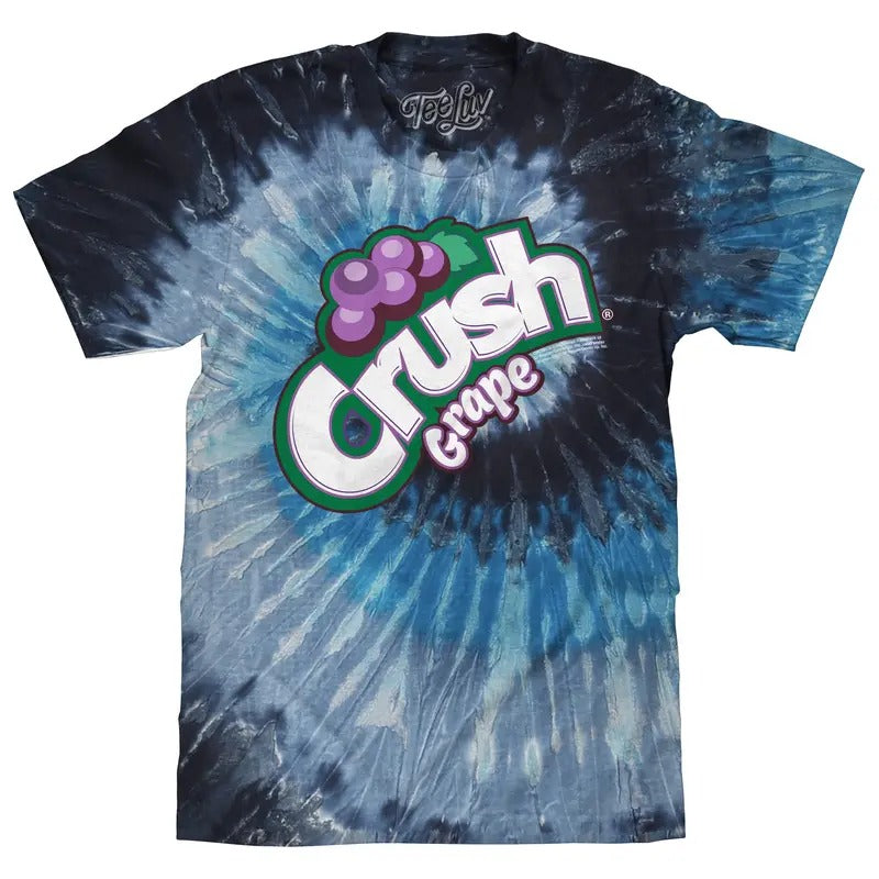 Grape Crush Soda Logo Tie Dye - Evening Sky Tie Dye