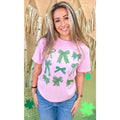 Green Bows St Patricks Day Graphic T-Shirt