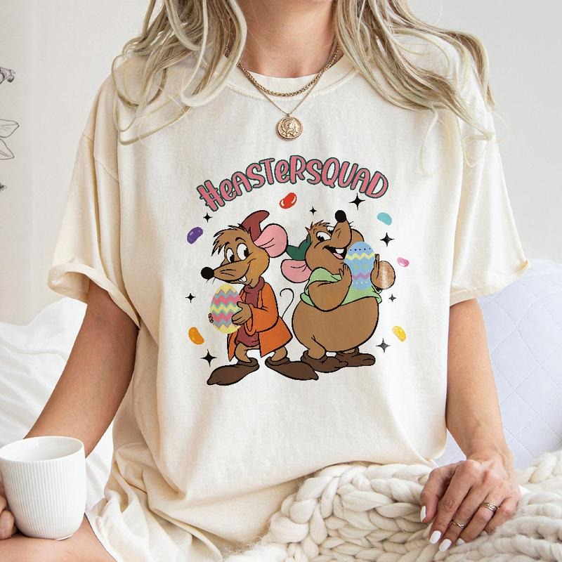 Gus Gus And Jaq Easter Vibes Tee, Easter Sweatshirt, Happy Easter T-shirt, Cute Bunny Shirt, Easter Trip Tee, Easter Squad Shirt