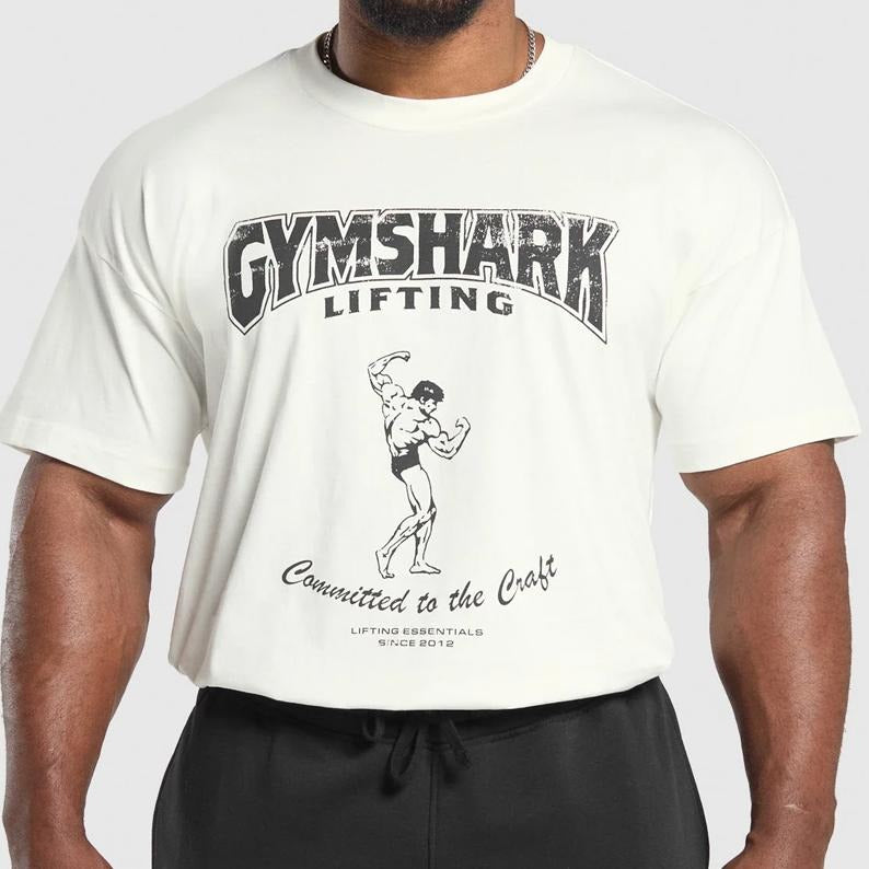 Gymshark Shirt, Committed to the Craft T-Shirt, gift for fans, gym lovers, crewneck menswear streetwear