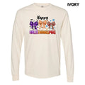 HalloThanksMas Bows Long Sleeve Comfort Colors T-Shirt 'NLB'