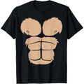 Halloween Costume Funny Monkey Gorilla Chest Suit Halloween T-Shirt Made in USA