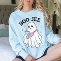 Halloween Ghost Sweatshirt, Boo Jee Shirt, Boo Shirt, Spooky Ghost Hoodie, Spooky Season Ghost Sweater, Spooky Vibes Shirt, Halloween Giftsstyle{n002}2