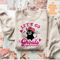 Halloween Ladies Ghost Crewneck, Funny Halloween, Trick or Treat, Spooky Sweatshirt, Boo Shirt, Let's Go Ghouls Sweatshirt