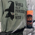 Halloween witch t-shirt and tumbler bundle