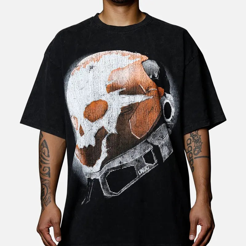 Halo Halo Reach Emilie Big Head Vintage T-Shirt Trending Movie Shirt Menswear Womenswear Streetwear Movie Fans Graphic Casual Clothing Crewneck Cotton