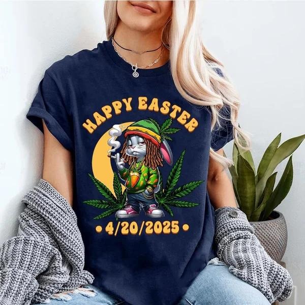 Happy 420 Easter Day Bunny Smooking Weed, Gifts For Men And Women
