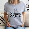 Happy Easter Rabbit T-Shirt, Family Easter Shirt, Easter Bunny Gift Tee, Women Easter Tee, Retro Easter Shirt, Fun Easter Rabbit Short Sleeve.