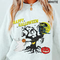 Happy Halloween Sweatshirt, Wicked Halloween Sweatshirt Casual Crewneck, Halloween tok, scene Outfit first day of school fit, retro style, spooky shirt, Tshirt Outfits,