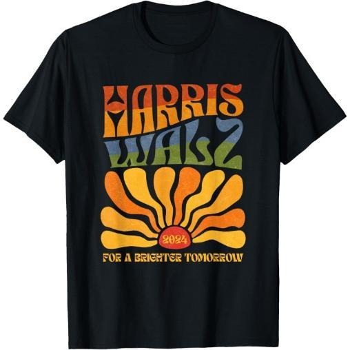 Harris Waltz For A Brighter Tomorrow Boho Aesthetic T-Shirt made in usa