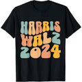 Harris Walz 2024 for President Kamala Harris Democrat T-Shirt made in usa