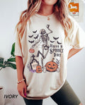 Have a spooky day t-shirt, Halloween Shirt, Witch Tshirt, Gift For Halloween, Skeleton Fall Halloween