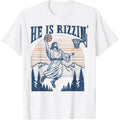He Is Risen Rizzin' Easter Jesus Christian Faith Basketball T-Shirt
