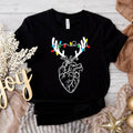 Heart Anatomy Christmas Shirt, Christmas Light Nurse T-Shirt, Reindeer Heart Tee, Anatomical Heart Xmas Gift Tee, Cath Lab RN T-Shirt, Human Heart Holiday Tee.