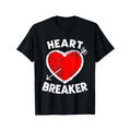 Heart Breaker Men T-Shirts, Funny Valentine'S Day Novelty Graphic Printed Tee, Short Sleeve Valentine'S Day Couple T-Shirt for Men Boyfriend Husband 100% Cotton made in usastyle{n002}3