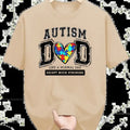 Heart Father, Autism Dad, Autism Father, Like A Normal Dad Except, men's graphic tees, t shirts for men, boy mom shirts.