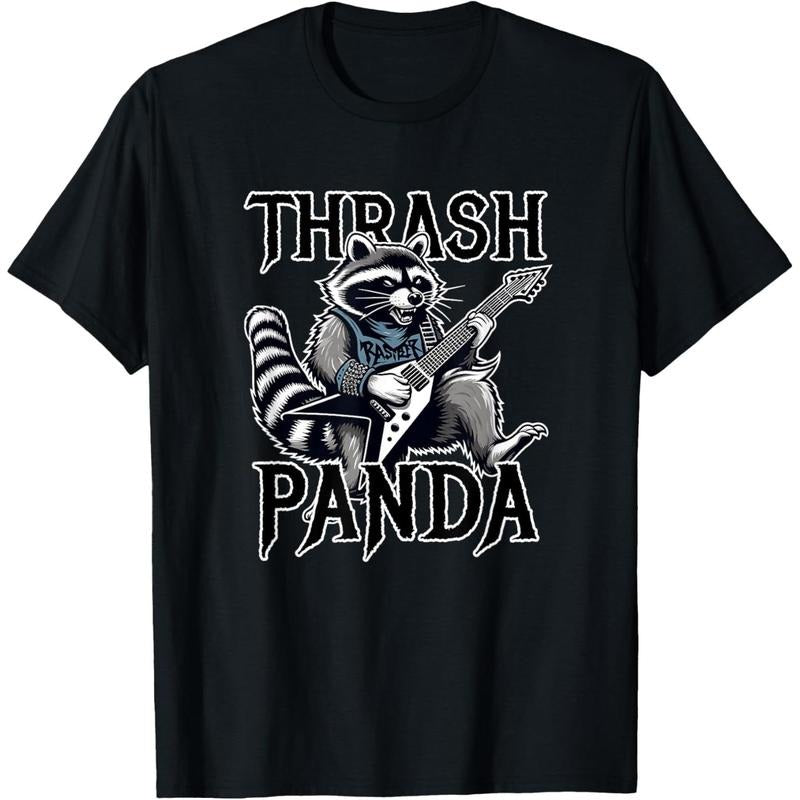 Heavy Metal Rock Raccoon funny trash panda T-Shirt made in us