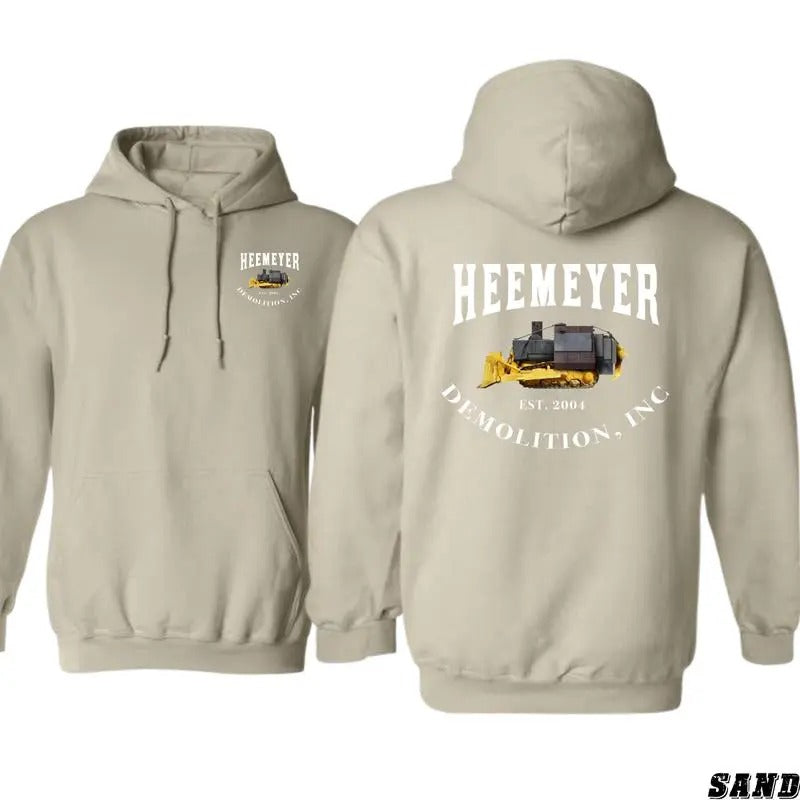 Heemeyer Demolition Hoodie - Bulldozer Design Shirt - Menswear