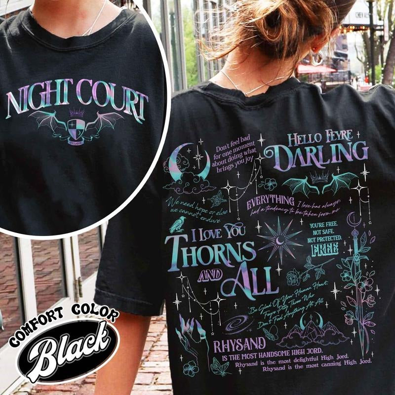 Hello Feyre Darling Shirt, Velaris City of Starlight Shirt, the Night Court Shirt, Velaris Shirt, ACOTAR, Fantasy Reader Shirt, SJM Merch