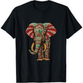 Henna Stylish Artistic Save The Elephants | Wildlife T-Shirt Made in USA