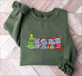 Hippopotamus Christmas Sweatshirt, Retro Hippo Christmas Light Sweatshirt, Hippo Lover Xmas Shirt, Hippo Christmas Crewneck, Christmas Gifts
