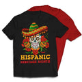 Hispanic Heritage Month Skull With Hat T-Shirt Casual Classic