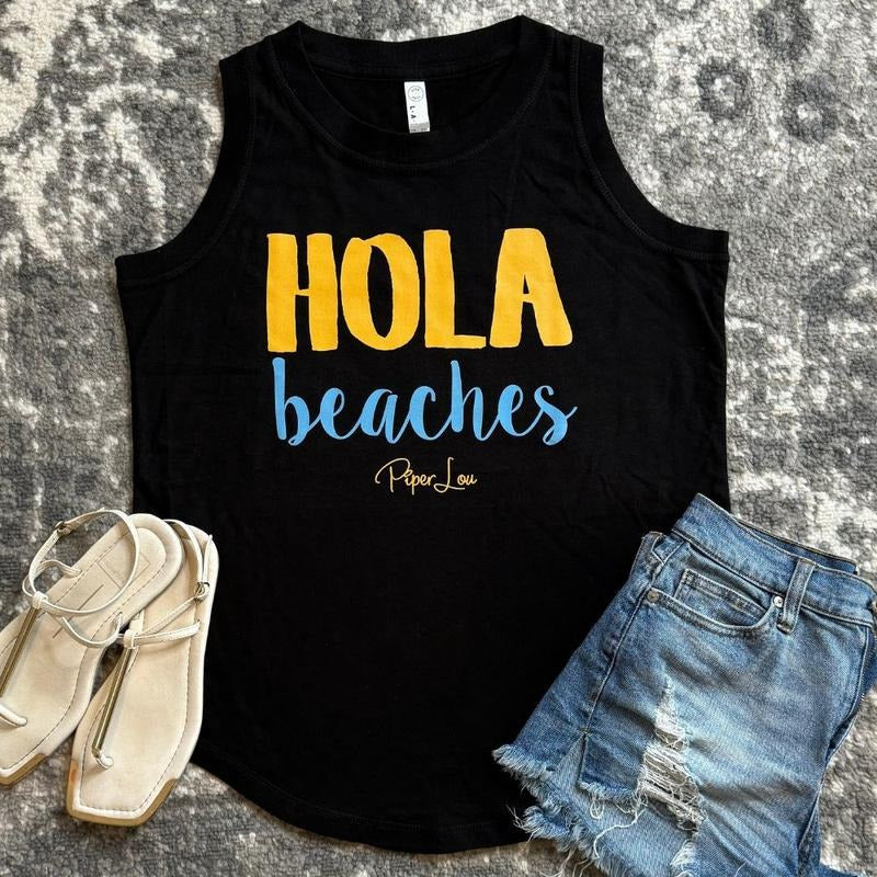 Hola Beaches Color Premium Relaxed Fit Tank