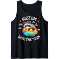 Hold On Autism Funny Riz'Em Opossum Raccoon Meme Tank Top MADE IN USA