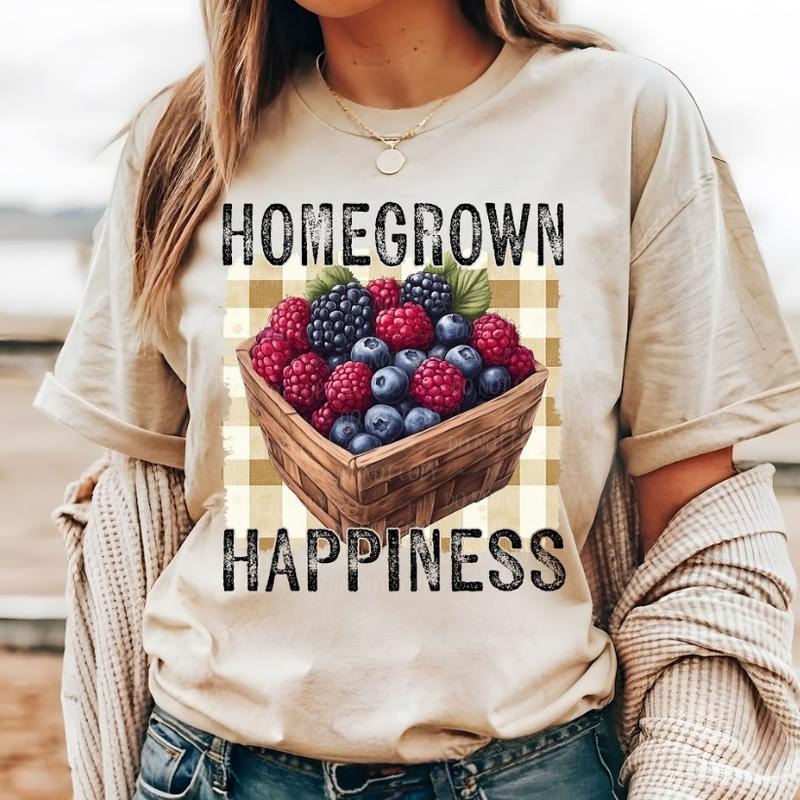 Homegrown Happiness Berries DTF Transfers - THIS IS NOT A SHIRT