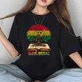 Honoring Past Inspiring Future, Black History Month T-Shirt Casual Style Crew Neck Short Sleeve T-Shirt Tops Trendy for Unisex, Perfect Gift