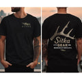 Sitka Gear Antler Logo With Bozeman Montana 2-Sided T-Shirt/Sweatshirt/Hoodie Unisex Cotton Menswear Top Tshirt Streetwear Shortsleeve Tropical Casual