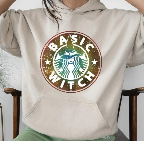 Basic Witch Halloween Coffee Sweatshirt/Hoodie
