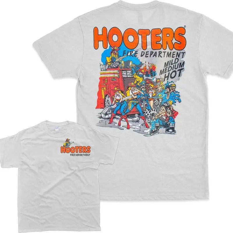 Hooters Fire Department T-Shirt, Shirt For Womens, Mens Unisex Shirt