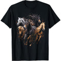 Horses Collage Horse Lover Graphic for Men Women Boys Girls T-Shirt made in usa