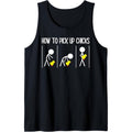 How To Pick Up Chicks Mens Hilarious Graphic Funny Sarcastic Tank Top made in usa
