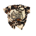 Howdy Fall Cow Bleached T-shirt