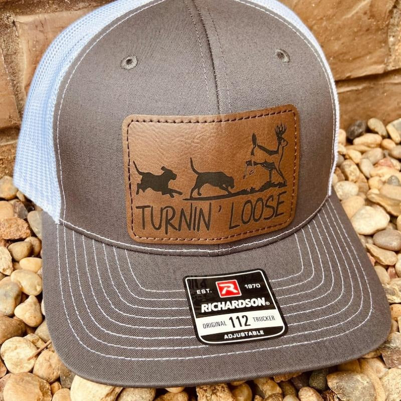 Hunting, Fishing, Leather Patch Hat, Richardson 112, SnapBack,