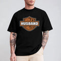 Husband Gift from Wife Motorcycle New Husband Birthday Gift for Him Best Husband T-Shirt