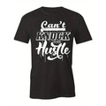 Hustle Motivation Quote Fashion graphic printed men's t-shirt, comfortable casual wear, featuring eye-catching designs and high-quality short sleeves. Made in USA