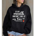 I Don't Give a, Funny Hoodie Casual Street Style Fleece Fabric Pullover Hooded Sweatshirt for Women for Men, Perfect Gift