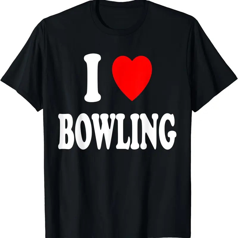 I Heart (Love) Bowling T-Shirt