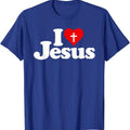I LOVE JESUS T-Shirt | Unisex Cotton Tee, Size S-5XL