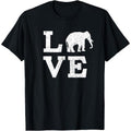 I Love Elephants T-Shirt Funny T-Shirt Made in USA