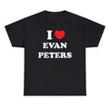 I Love Evan Peters Women T Shirts Cotton High Quality Graphic Tee Harajuku O Neck Fashion Trendy Goth T-shirt Kawaii Clothes