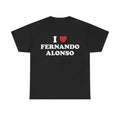 I Love Fernando Alonso Unisex Tee, Racing T shirt Menswear T-Shirt